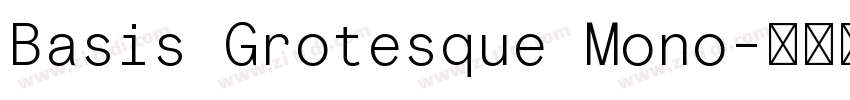 Basis Grotesque Mono字体转换